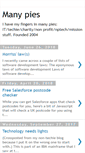 Mobile Screenshot of manypies.paulmorriss.com